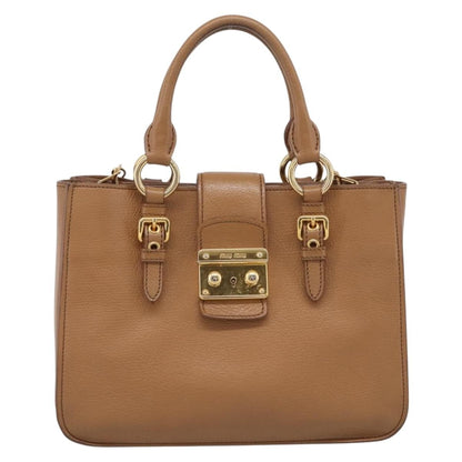 Miu Miu Madras Convertible Lock Leather Medium