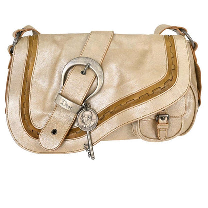 Christian Dior Vintage Gaucho Double Saddle Leather Medium