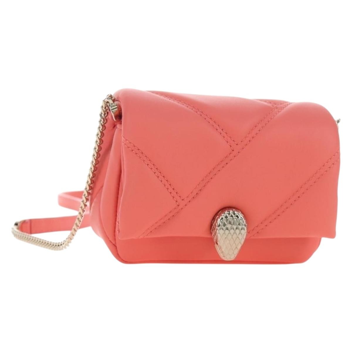 Bvlgari Serpenti Cabochon Diagonal Quilted Leather Micro