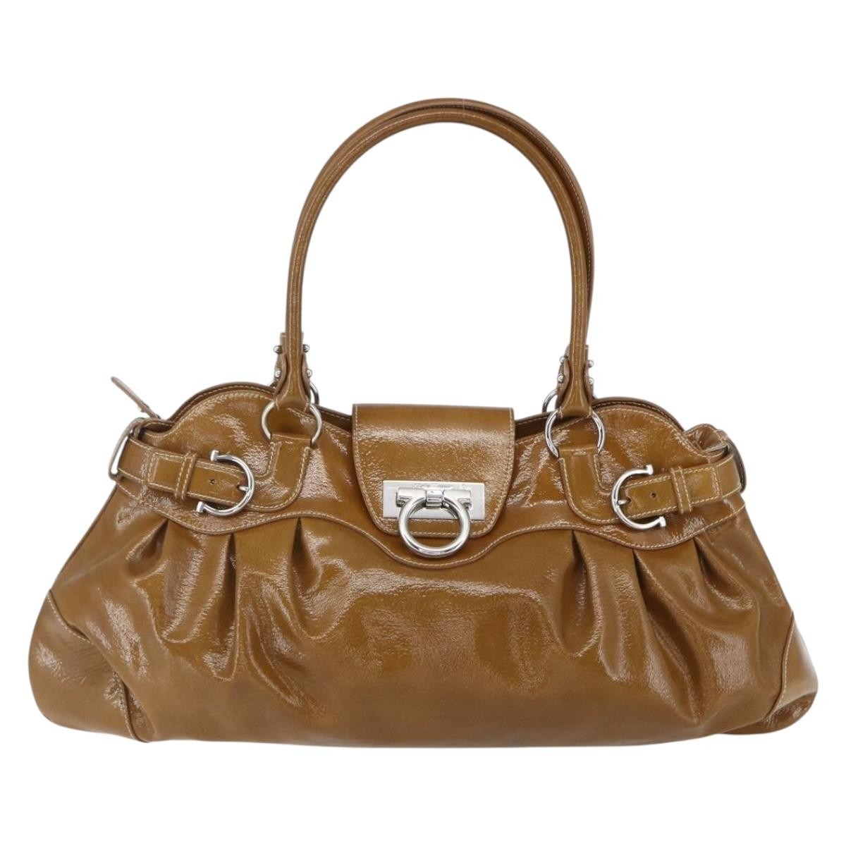 Salvatore Ferragamo Gancini handbag Patent leather Product Image