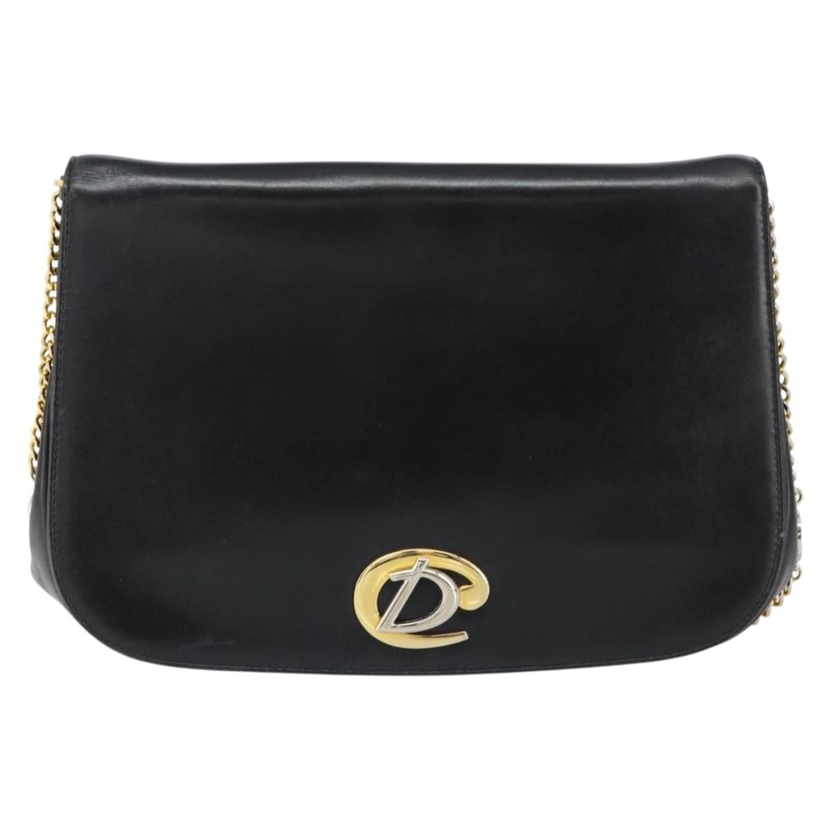 Christian Dior Vintage Chain Flap Shoulder Bag Leather Product Image
