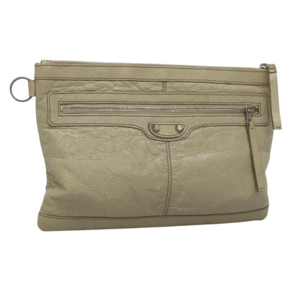 Balenciaga Classic City Clip Pouch Leather Large