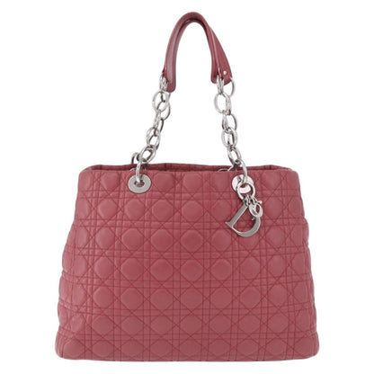 Christian Dior Soft Chain Tote Cannage Quilt Lambskin Large