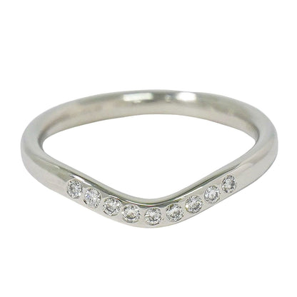 Tiffany & Co. Elsa Peretti Curved Wedding Band Platinum with Diamonds Product Image