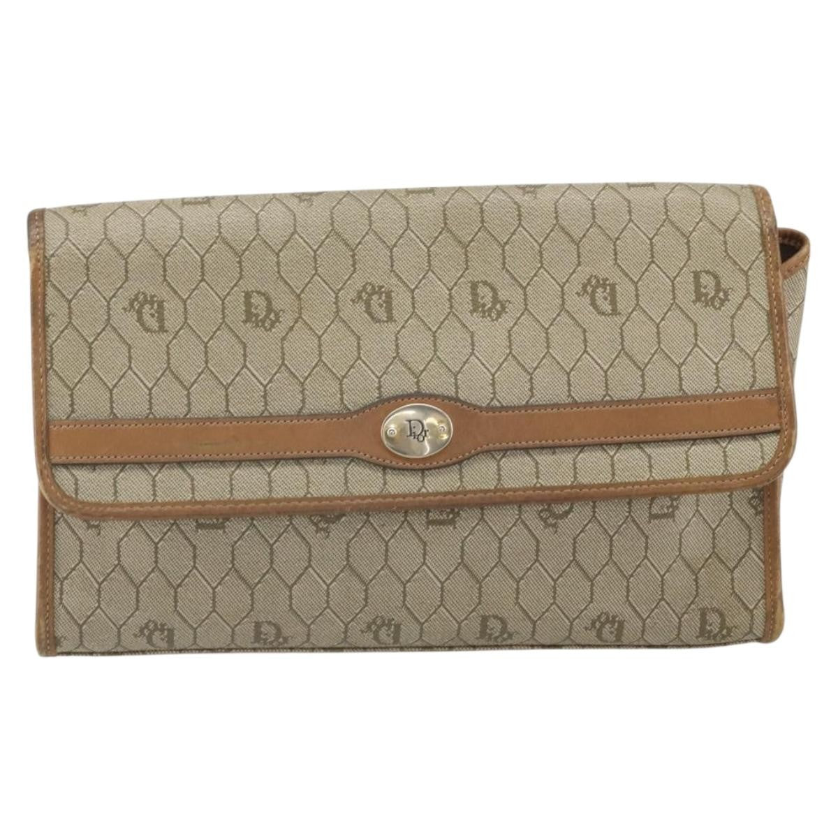 Christian Dior Vintage Honeycomb Canvas and Leather Product Image