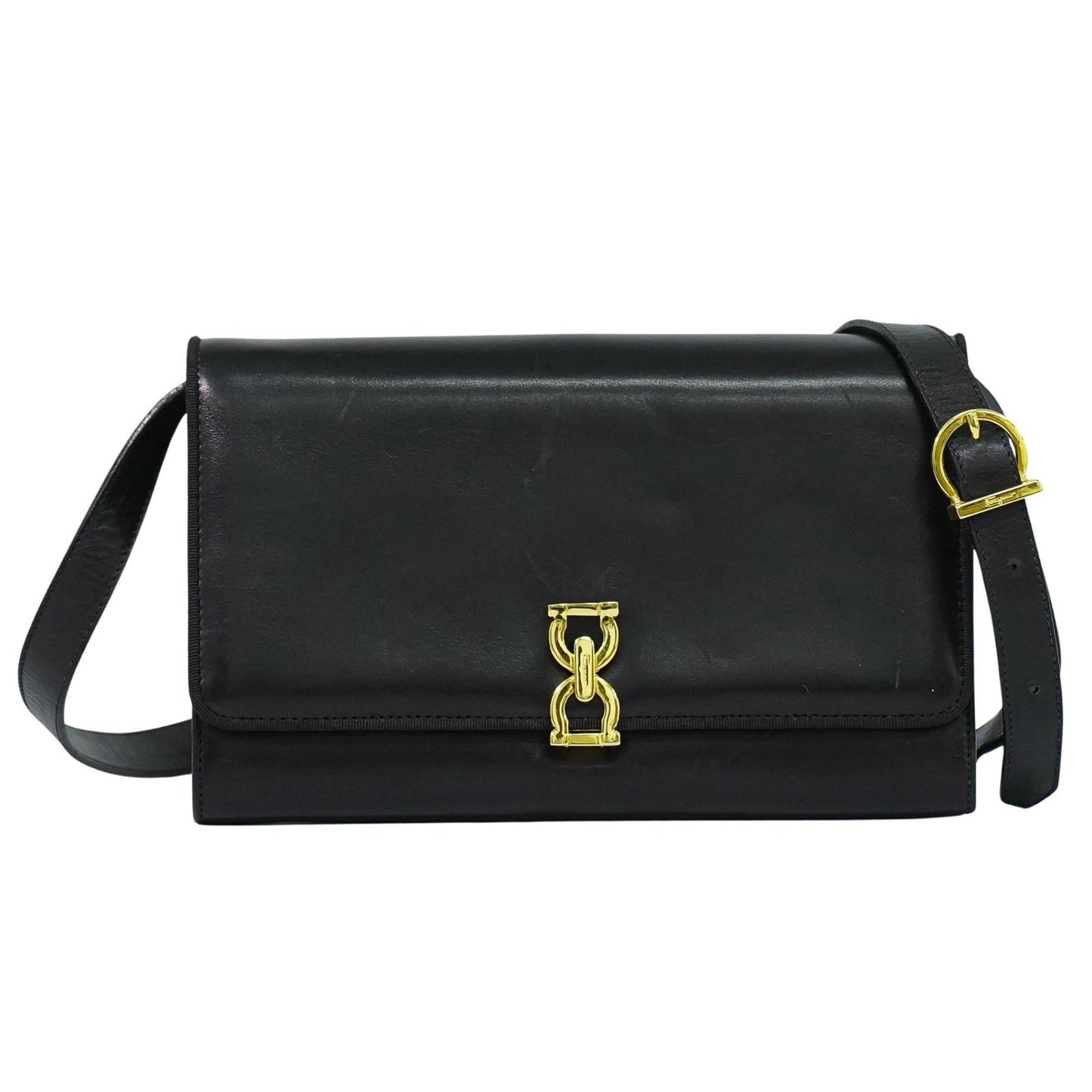 Salvatore Ferragamo Gancini Shoulder Bag Leather Product Image