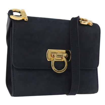 Salvatore Ferragamo Gancini Flap Suede Product Image