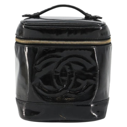 Chanel Vintage Timeless Cosmetic Case Patent Tall