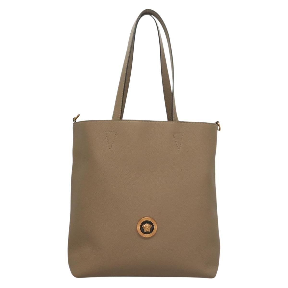 Versace La Medusa Tote Embossed Canvas Large