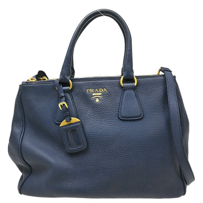 Prada Double Zip Convertible Tote Saffiano Leather Large