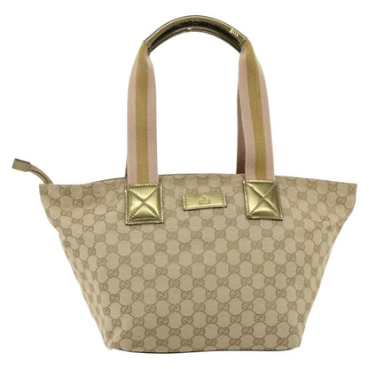 Gucci Web Zip Tote GG Canvas and leather Medium