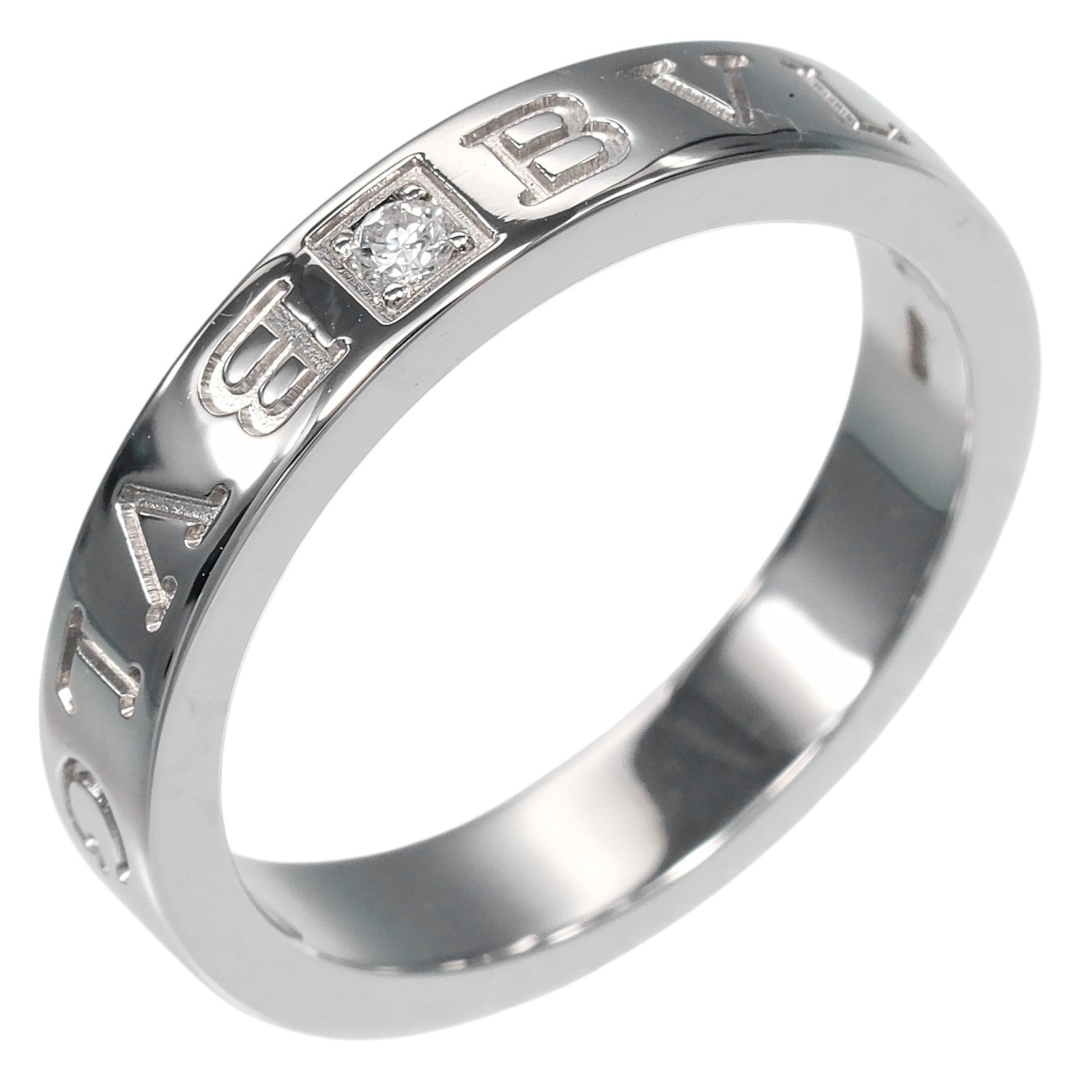 Bvlgari B.Zero1 Essential Logo Band 18K White Gold and Diamond Product Image