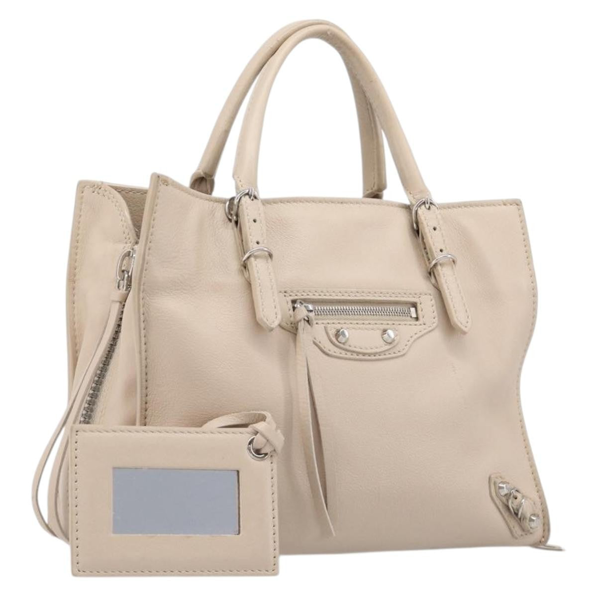 Balenciaga Papier A4 Zip Around Classic Studs Leather Mini