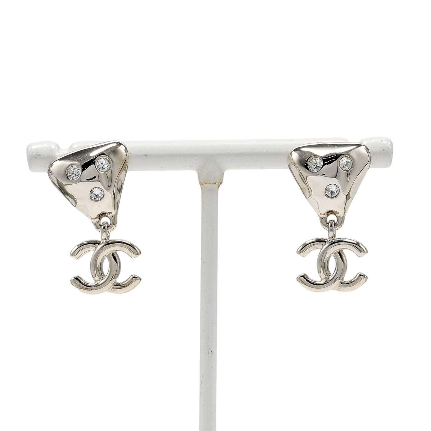 Chanel CC Drop Stud Metal with Crystal Product Image