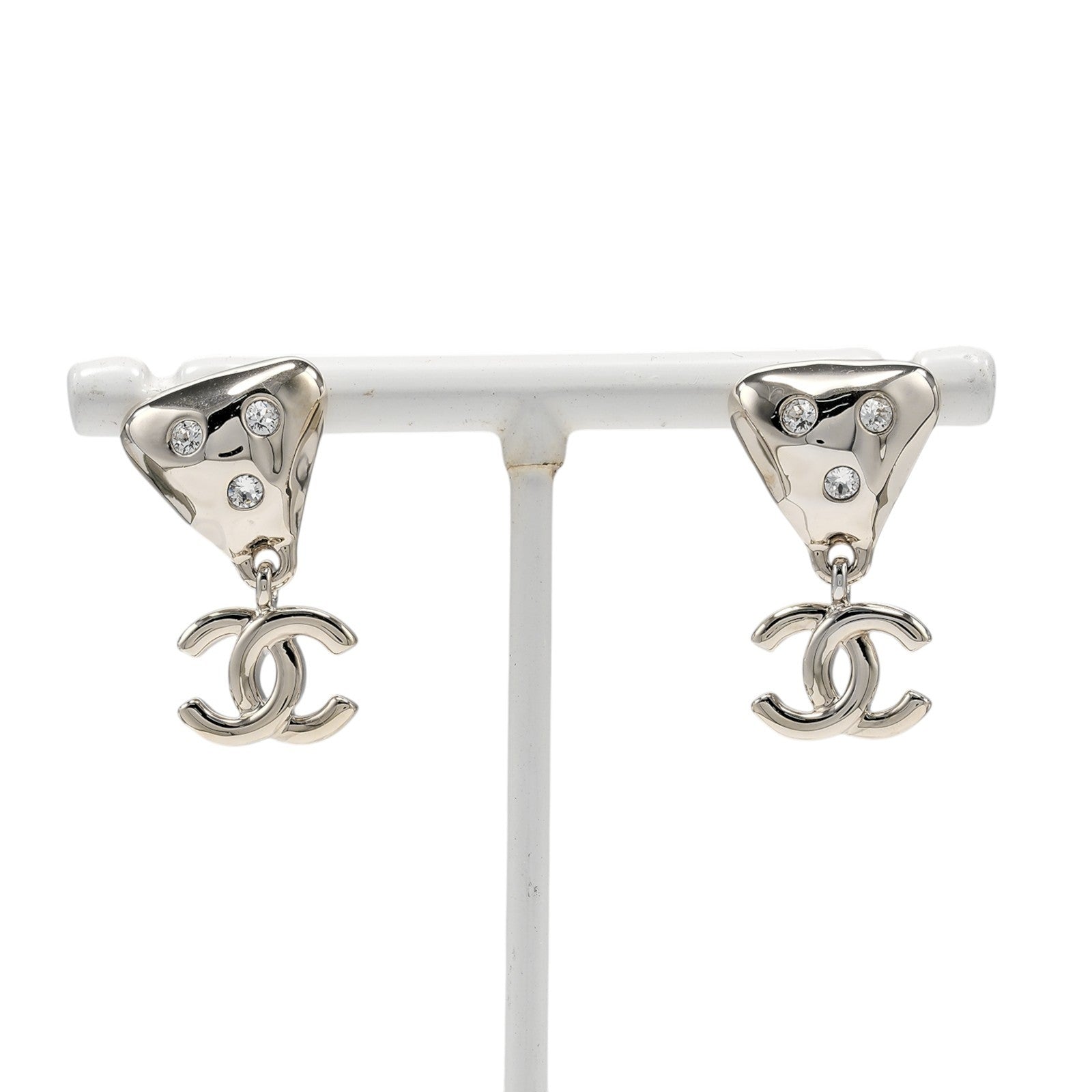 Chanel CC Drop Stud Metal with Crystal Product Image