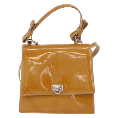 Salvatore Ferragamo Gancini Patent Leather Product Image