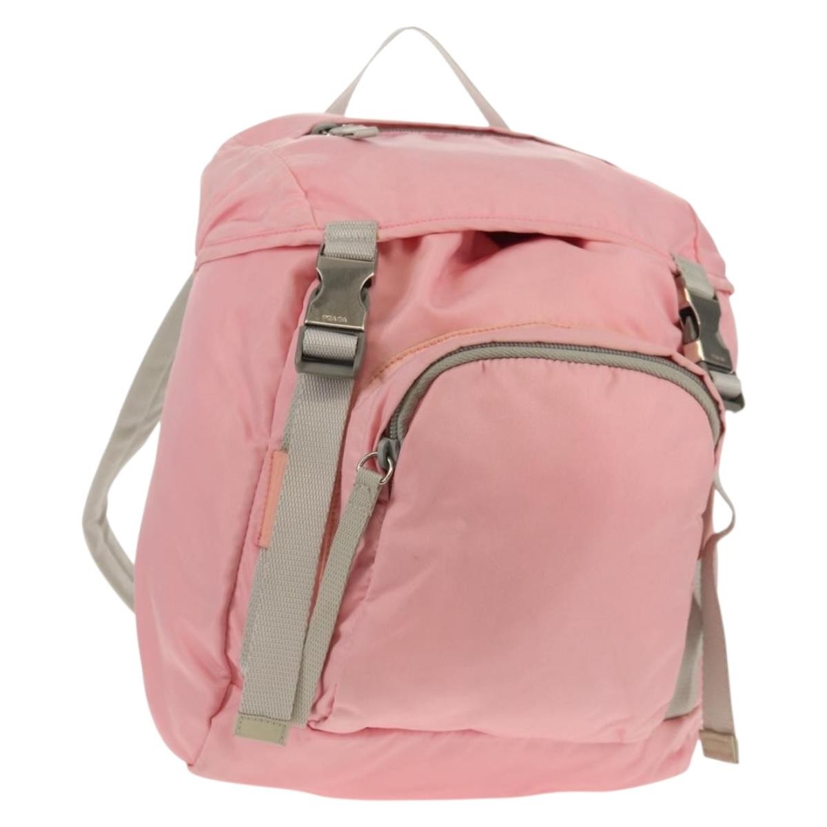 Prada Double Buckle Backpack Tessuto Small