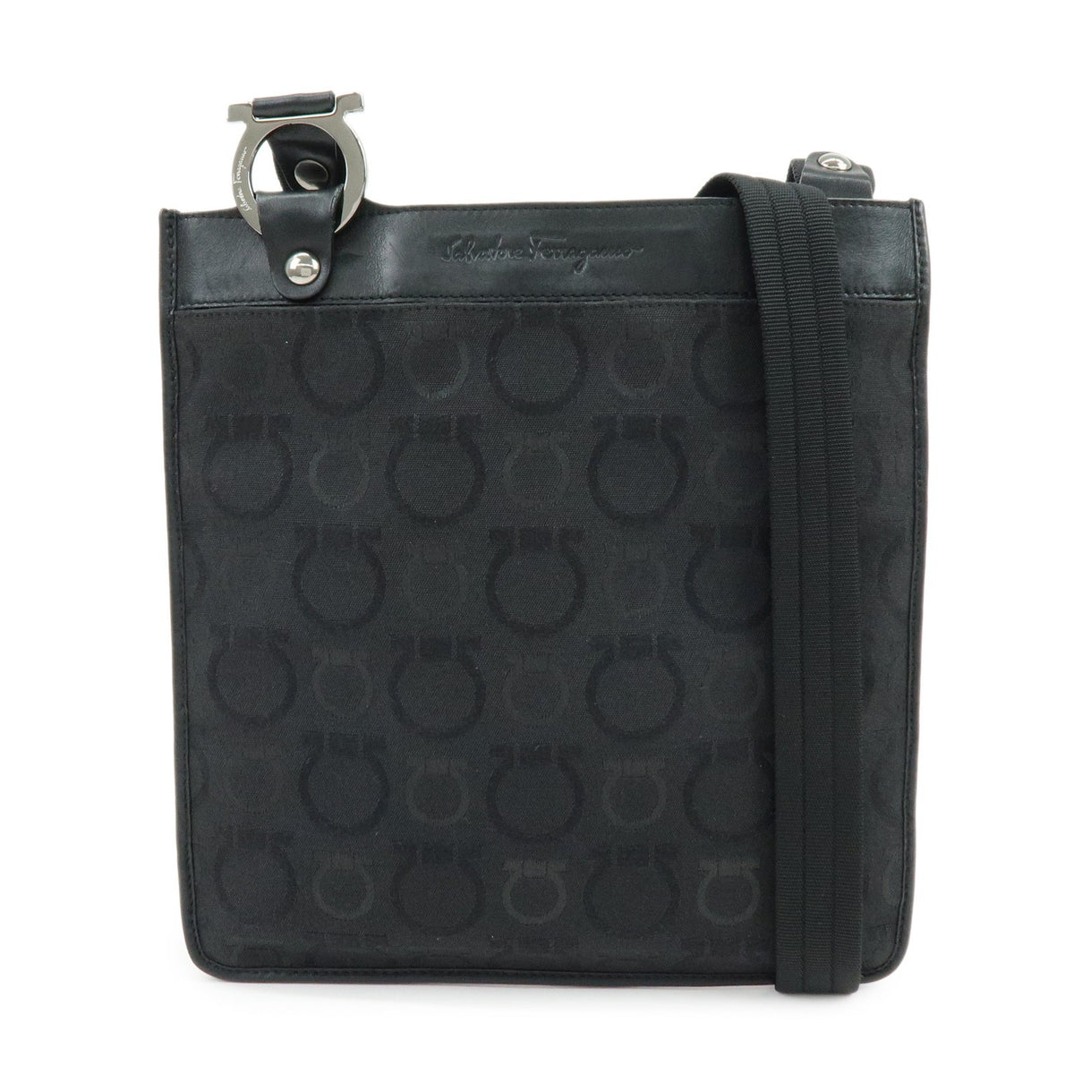 Salvatore Ferragamo Gancini Canvas and Leather Product Image