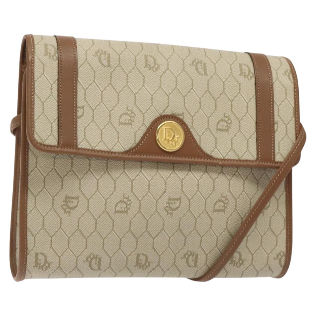 Christian Dior Vintage Honeycomb Flap Canvas and Leather Product Image