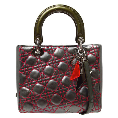 Christian Dior Lady Dior Anselm Reyle Cannage Quilt Leather Medium