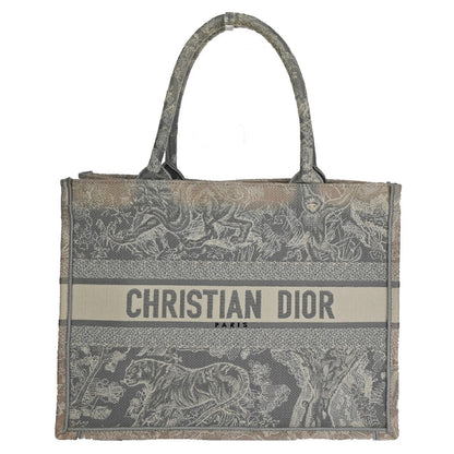Christian Dior Book Tote Embroidered Canvas Medium