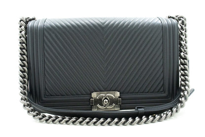 Chanel Boy Flap Chevron Calfskin New Medium