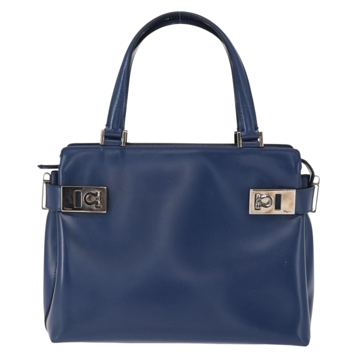 Salvatore Ferragamo Double Gancini Side Buckle Tote Leather Medium