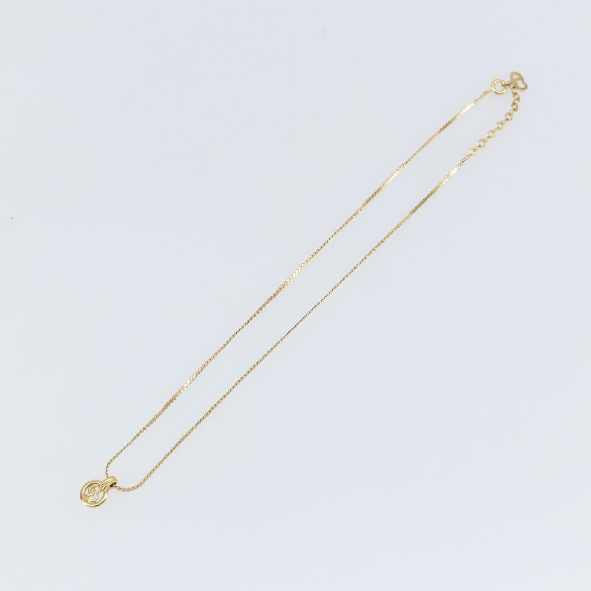 Christian Dior CD Round Pendant Necklace Metal Product Image