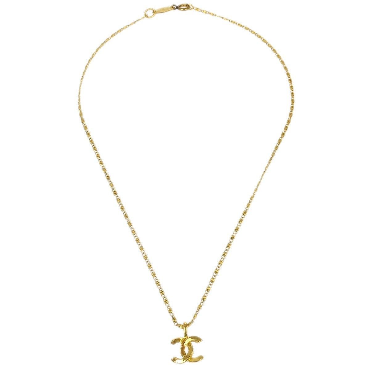 Chanel CC Pendant Necklace Metal Product Image