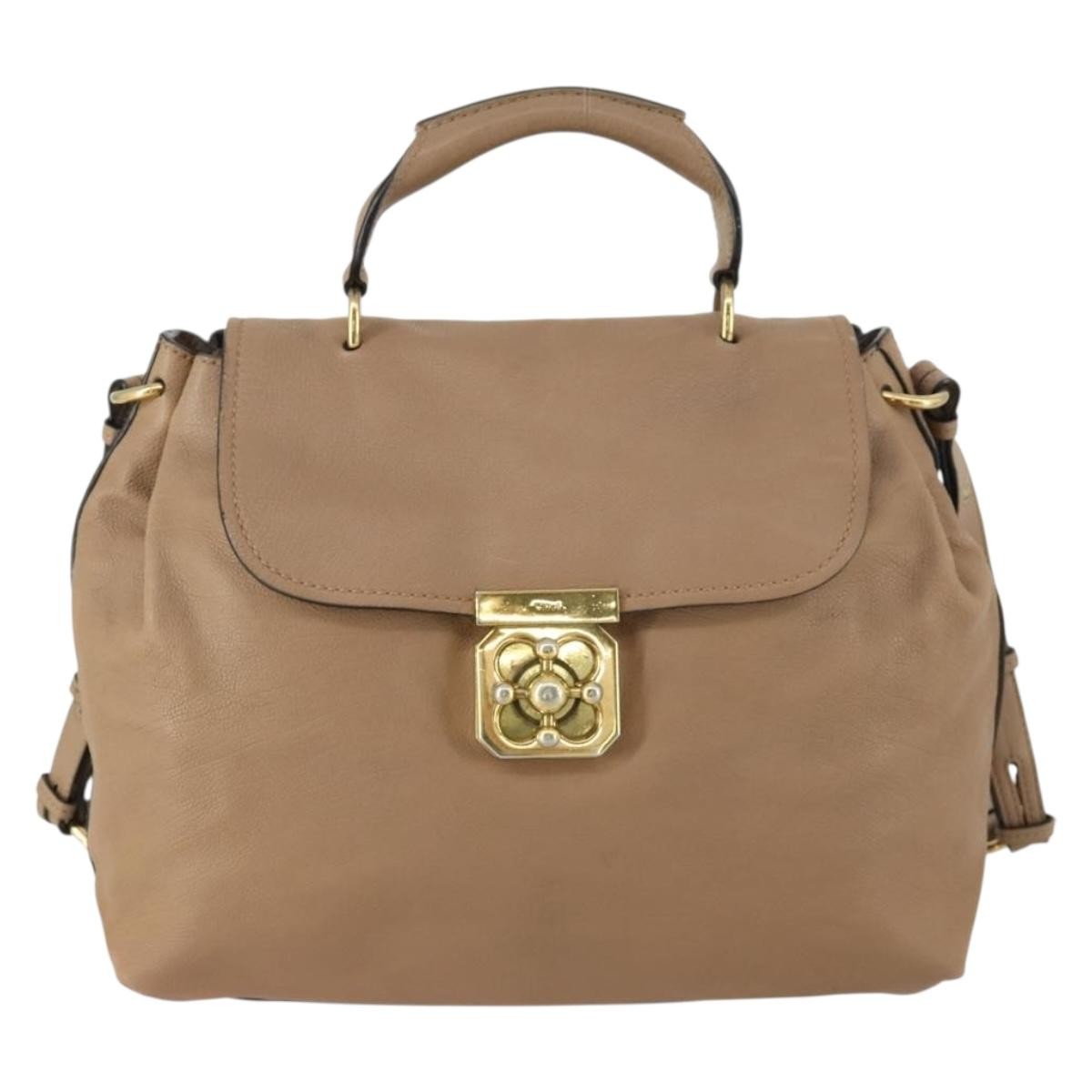 Chloe Elsie Convertible Satchel Leather Medium
