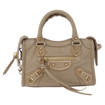 Balenciaga City Classic Studs Leather Mini