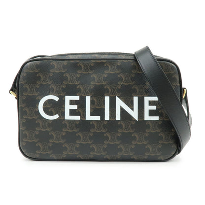 Celine Logo Messenger Triomphe Coated Canvas Medium