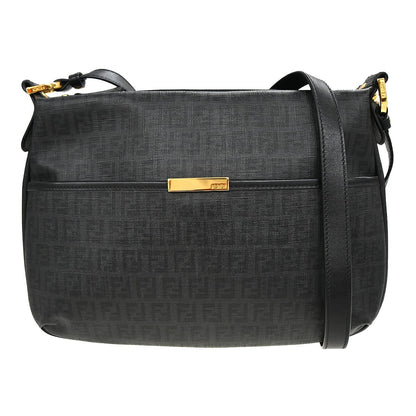 Fendi Front Pocket Messenger Zucchino Coated Canvas Medium