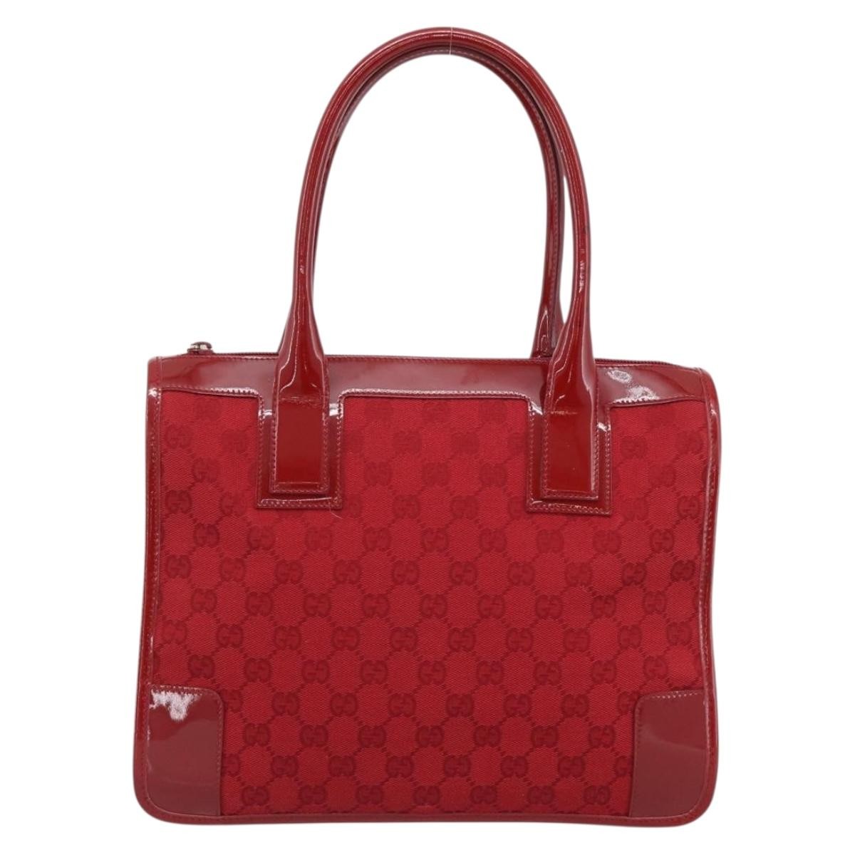 Gucci Structured Top Handle Open Tote GG Canvas and leather Large