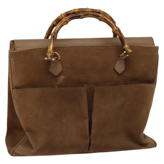 Gucci Bamboo Handle Tote Suede Product Image