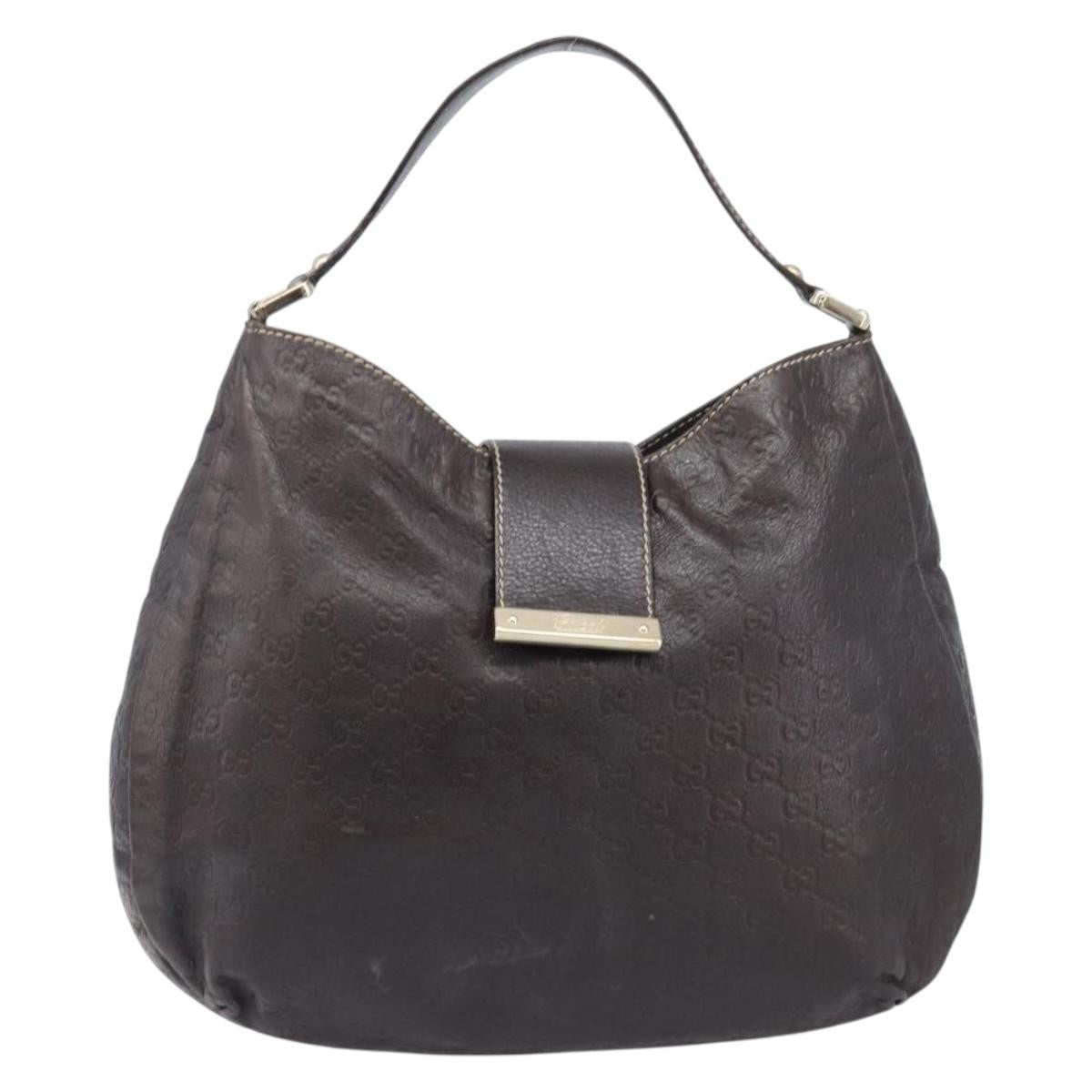 Gucci New Ladies Web Hobo Guccissima Leather Medium