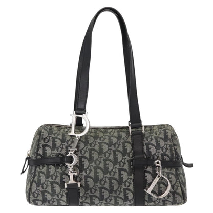 Christian Dior Vintage Trotter Zip Diorissimo Canvas Medium