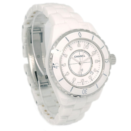 Chanel J12 Quartz Watch Ceramic and Stainless Steel with Diamond Markers 33