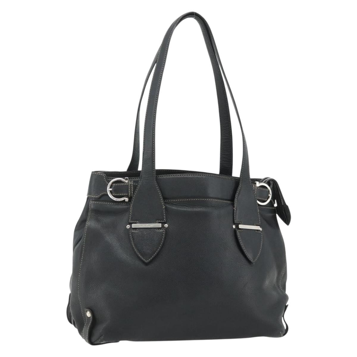 Salvatore Ferragamo Gancini Tote Leather Product Image