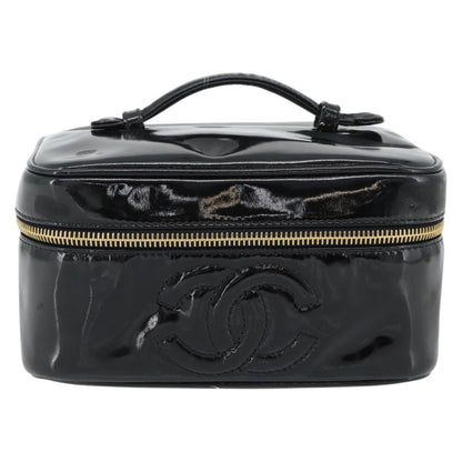 Chanel Vintage Timeless Cosmetic Case Patent Small