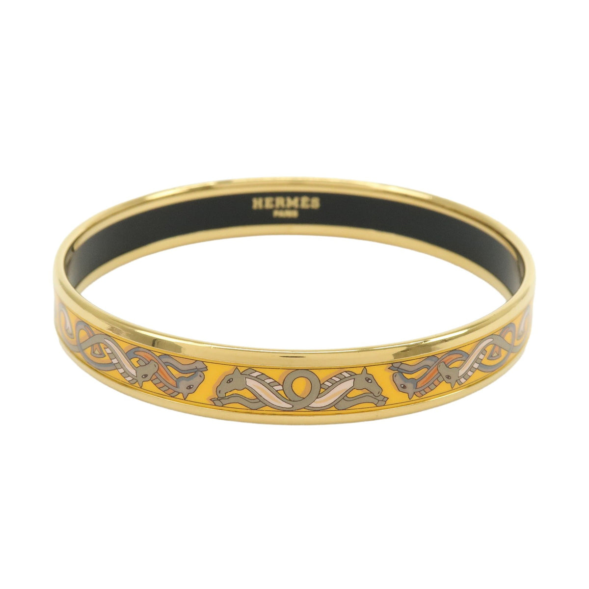 Hermes Bangle Printed Enamel Thin