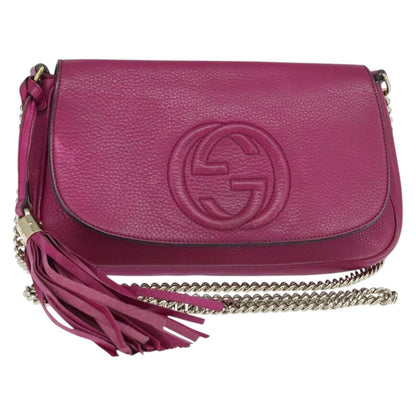 Gucci Soho Chain Crossbody Bag Leather Medium