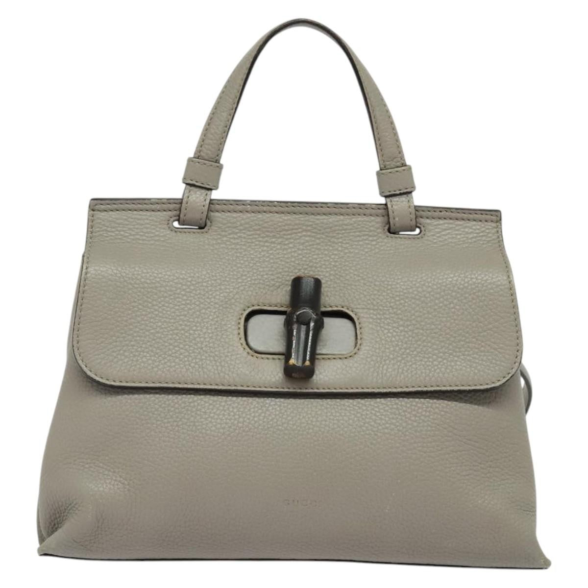Gucci Bamboo Daily Top Handle Leather Medium