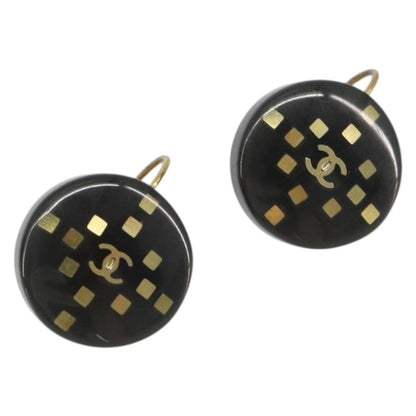 Chanel CC Round Stud Metal and Resin Product Image