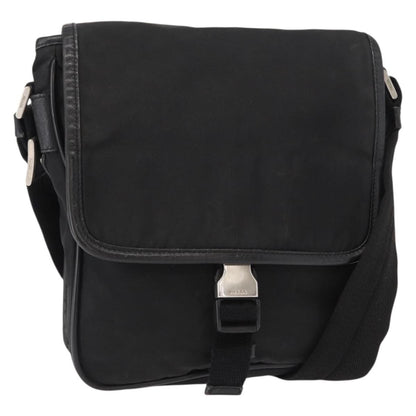 Prada Logo Flap Messenger Bag Tessuto Small