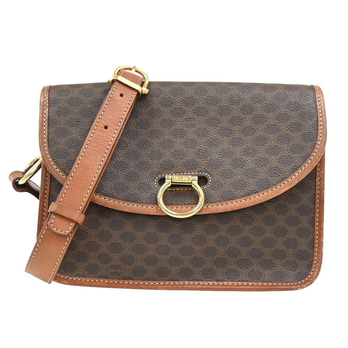 Celine Vintage Macadam Canvas and Leather Product Image