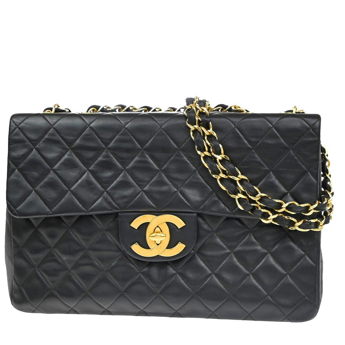Chanel Vintage Weekender Flap Quilted Patent Product Image