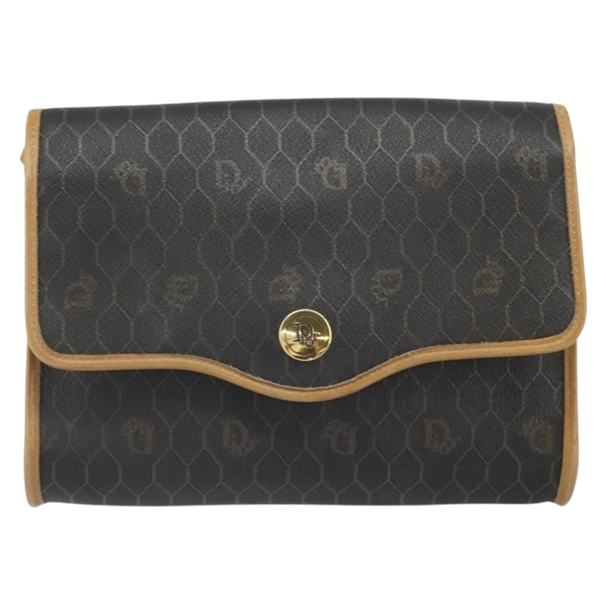 Christian Dior Vintage Honeycomb Shoulder Bag Canvas Product Image
