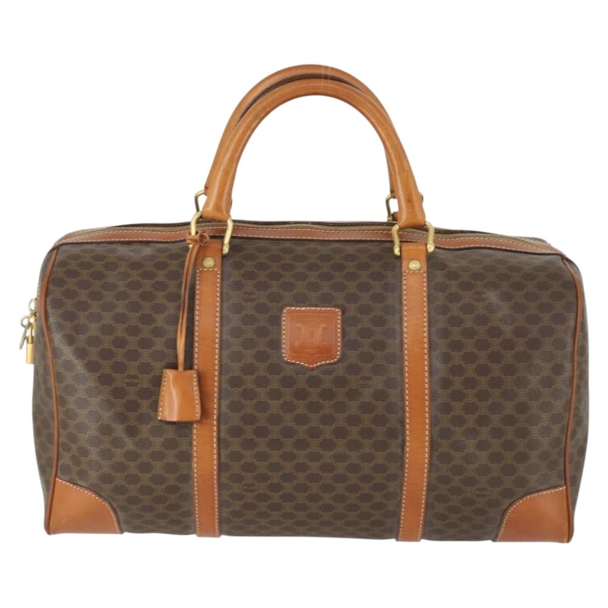 Celine Vintage Duffle Bag Canvas and Leather Product Image