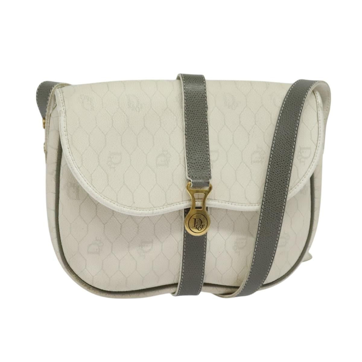 Christian Dior Vintage Honeycomb Flap Canvas and Leather Product Image